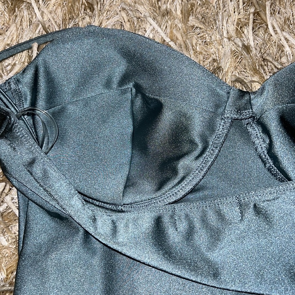 Blue cropped bustier top - Picture 9 of 9